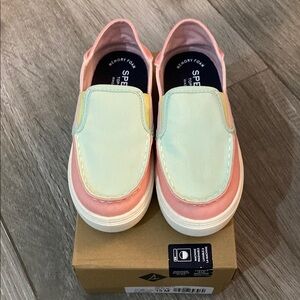 Sperry Kids Salty Memory Foam Slip-On Shoes - Pastel